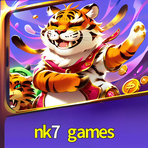 Imagem promocional da nk7 games mostrando a plataforma e suas vantagens